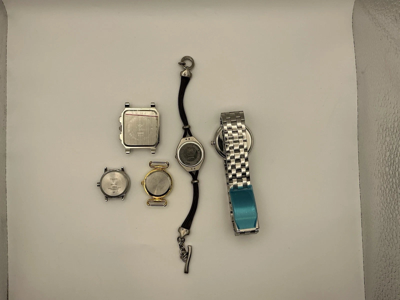 Lot of 5 Watches Timex & Fashion Watches New Batteries Working Mix Styles