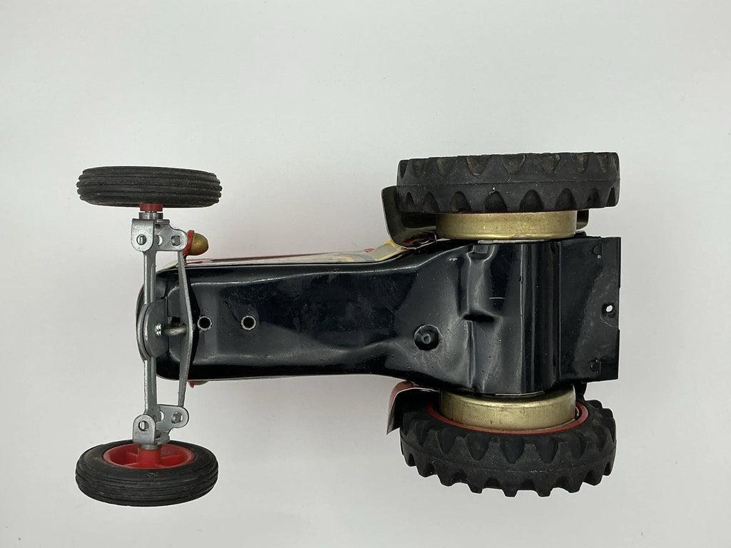 Retro 1990's (Kovap, Czech Republic) Tin Litho Wind-up Toy ZETOR Tractor Trailer