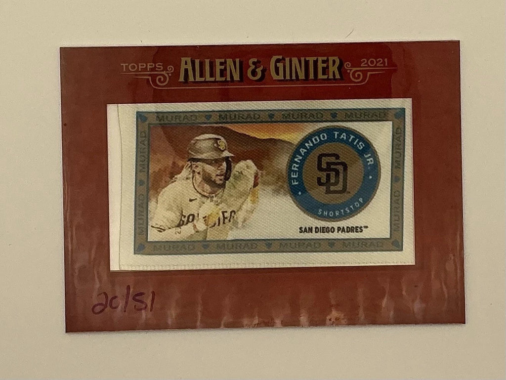 Share 2021 Topps Allen & Ginter's - T51 Murad Cloth Fernando Tatís Jr 20/51