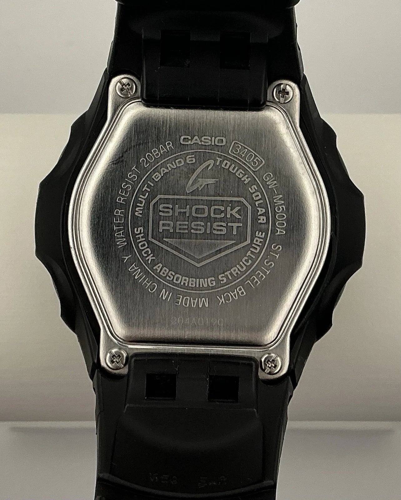 Casio G-Shock GW-500A Watch Men 47mm Digital Black Tone Alarm Chrono Solar