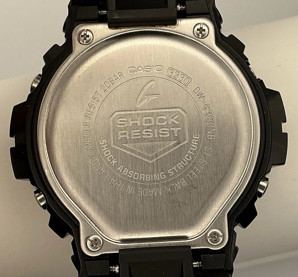 Casio G-Shock DW-6900NB Chrome Dial Digital Watch 3230 New Battery