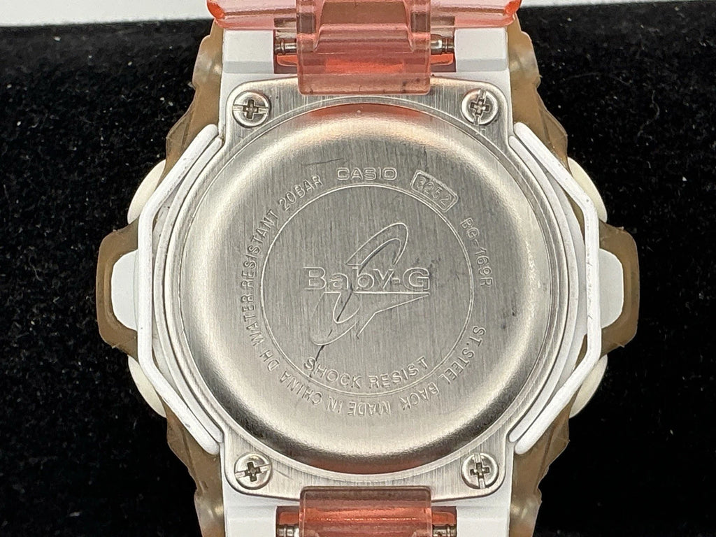 Casio BG169R (3252) Baby-G Clear/Pink Women's Watch NEW BATTERY!