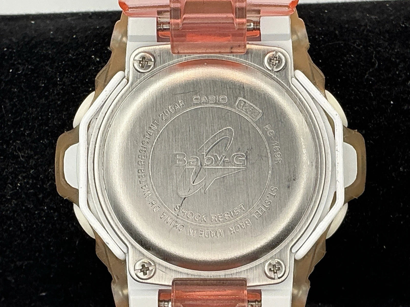 Casio BG169R (3252) Baby-G Clear/Pink Women's Watch NEW BATTERY!