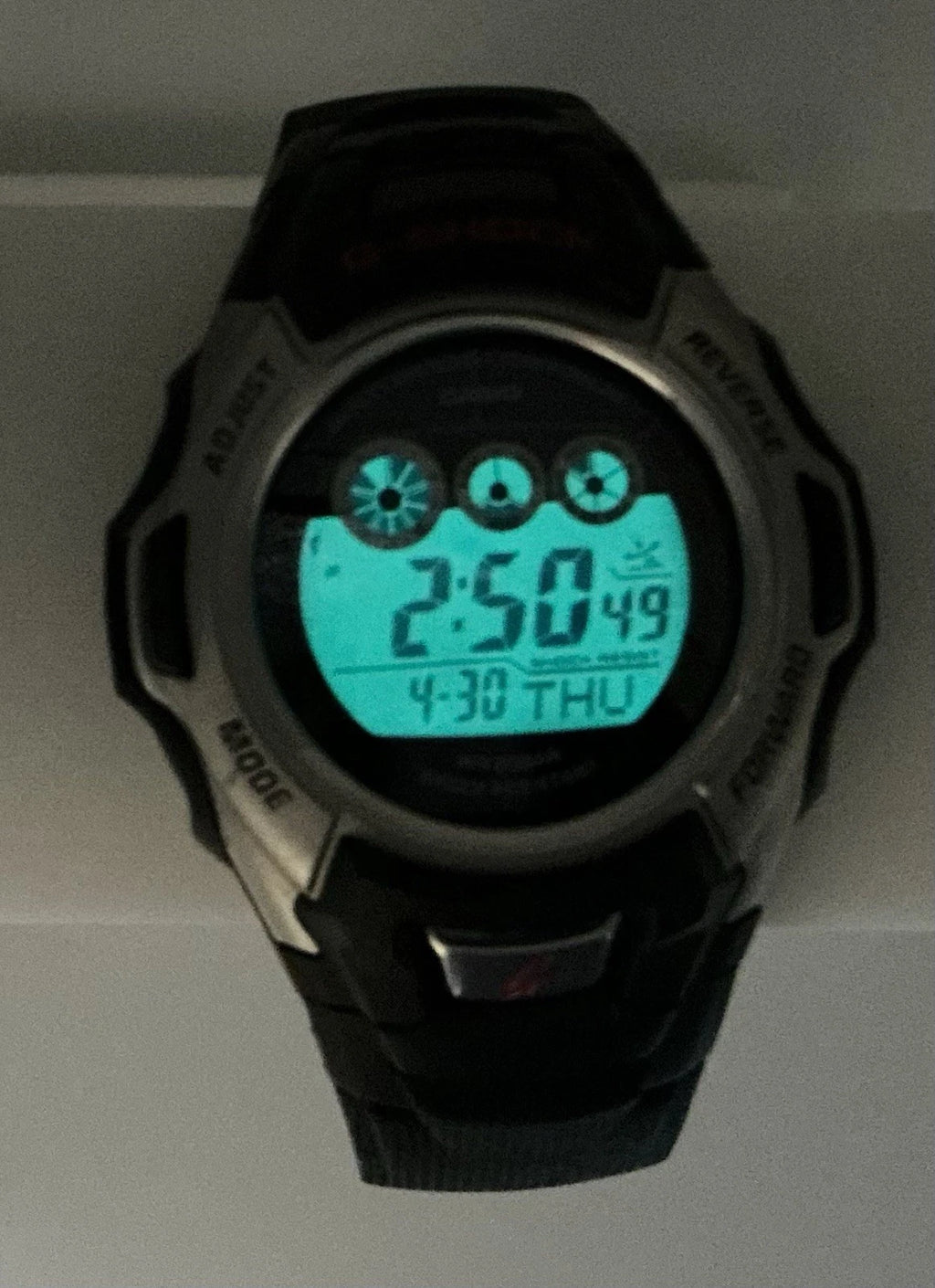 Casio G-Shock GW-500A Watch Men 47mm Digital Black Tone Alarm Chrono Solar