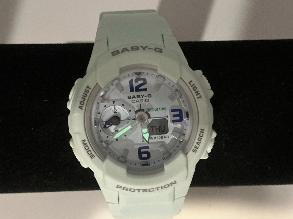 Casio BGA230SC-3B (5508) Analog/Digital Baby G Green/Mint Women's Watch NEW BATTERY