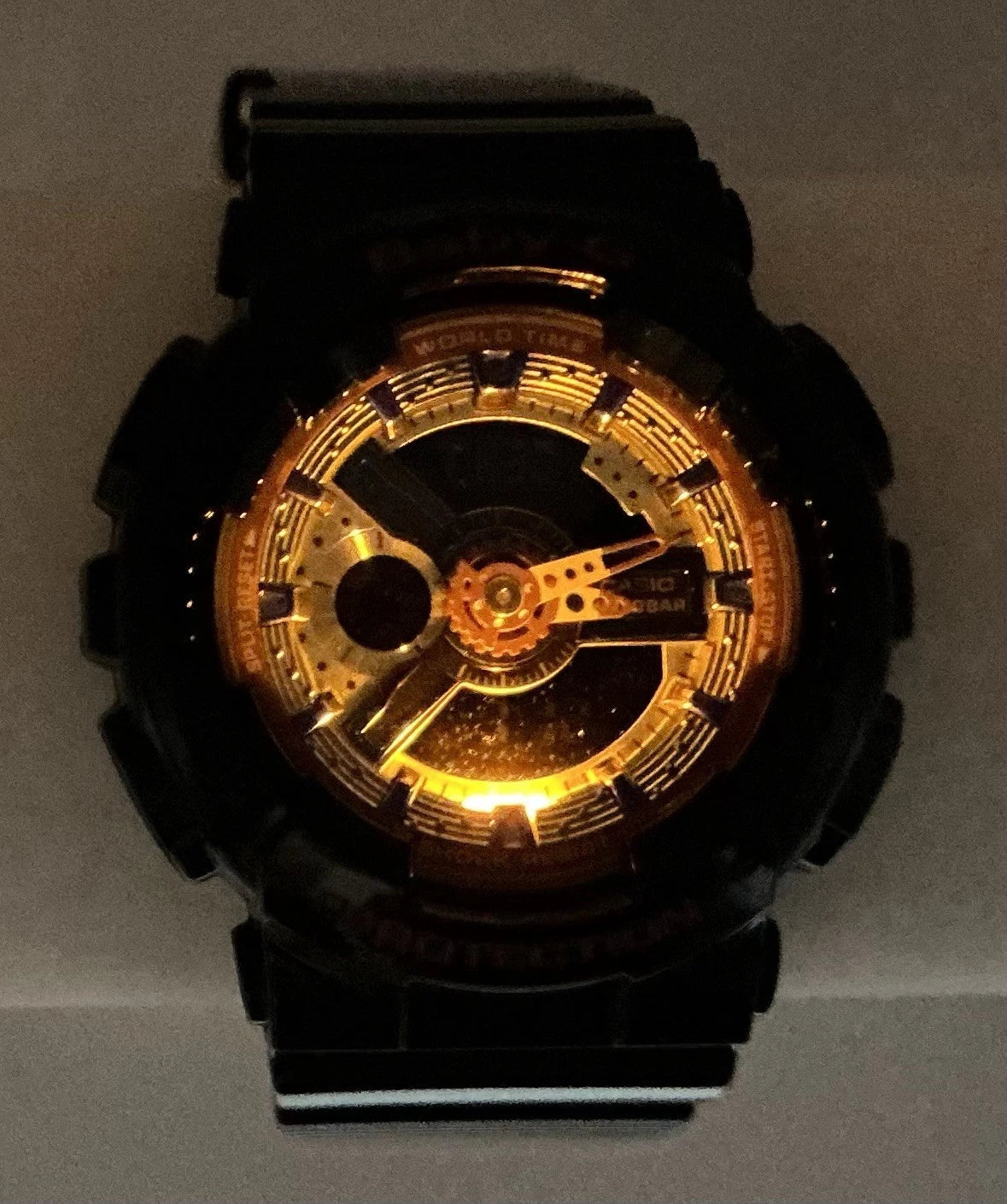 Casio Baby-G BA-112 Module 5338 Analog-Digital Watch – Black Multi-Color