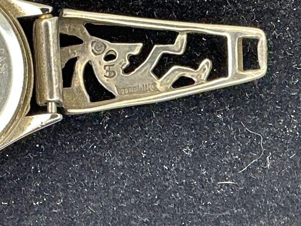 Native American Watch Kokopelli 925 Sterling Silver New Battery  Mimi and B's Still A Ticking (1