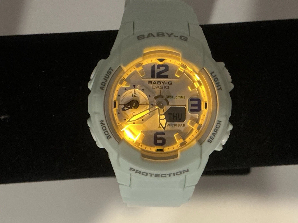 Casio BGA230SC-3B (5508) Analog/Digital Baby G Green/Mint Women's Watch NEW BATTERY