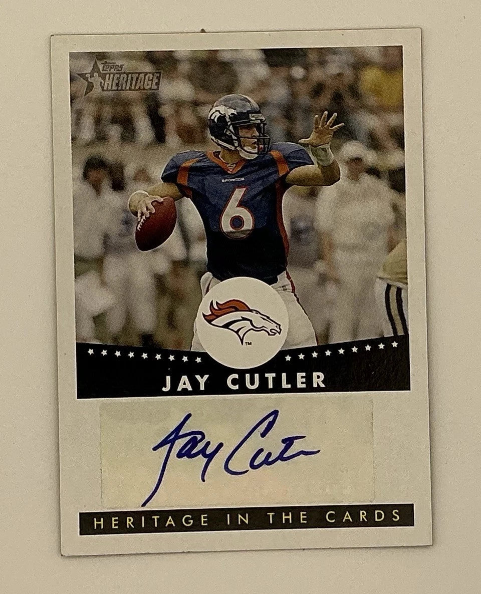 JAY CUTLER 2006 TOPPS HERITAGE ROOKIE AUTO AUTOGRAPH