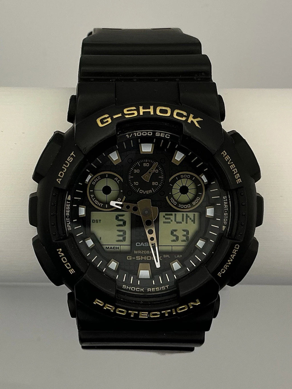 Casio G-SHOCK GA-100GBX-1A Model 5081 Black Gold Analog Digital New Battery