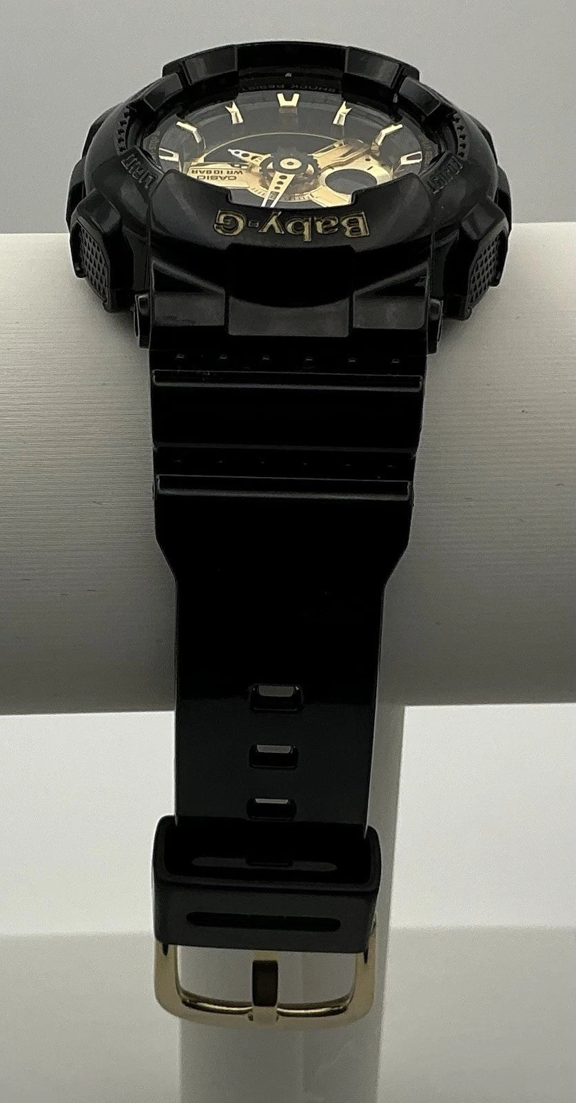 Casio BA110-1A (5338) Gold/Black Women's Glossy Ana-Digi Watch NEW BATTERY