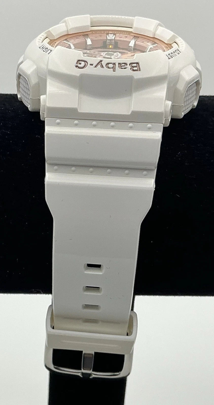 Casio Baby-G BA-110 Module 5338 White &amp; Rose Gold Analog-Digital Watch