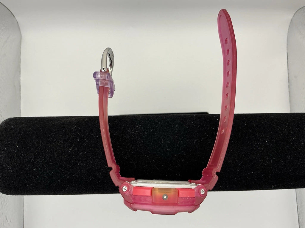 CASIO vintage BGA-130 PINK Analog Digital Neon Dial Baby-G Watch-New Battery