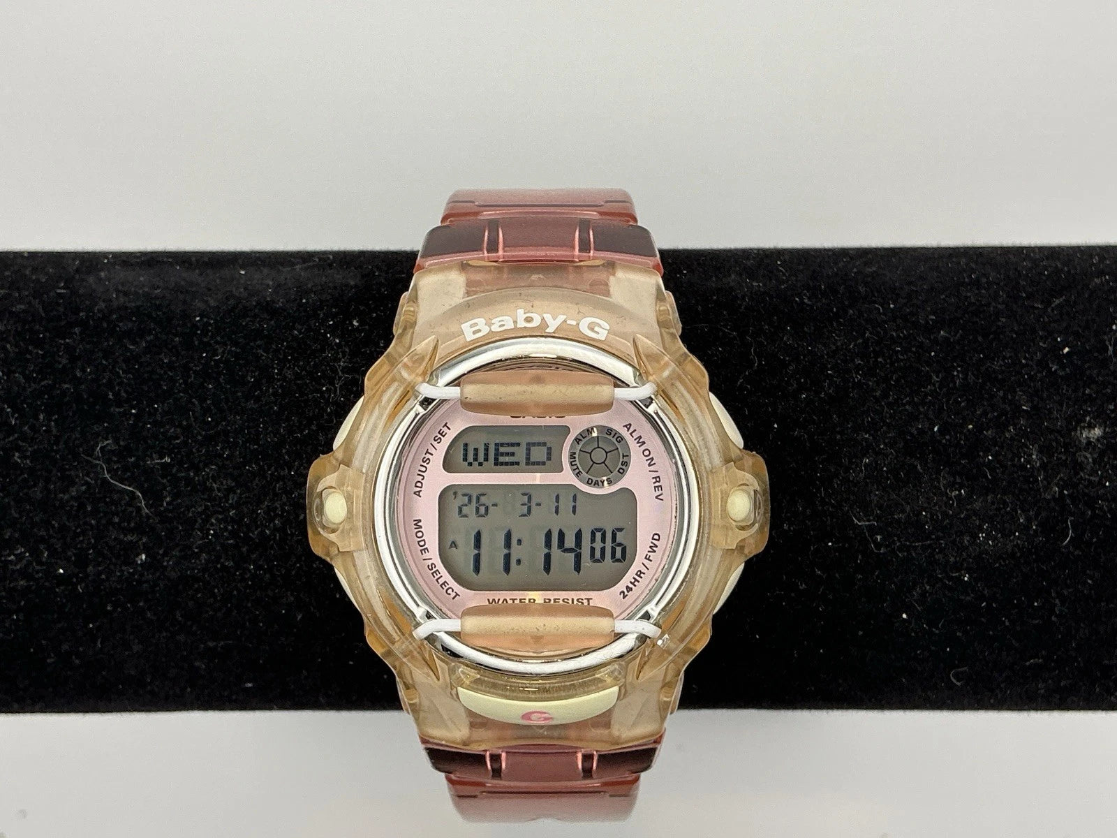 Casio BG169R (3252) Baby-G Clear/Pink Women's Watch NEW BATTERY!
