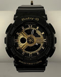 Casio BA110-1A (5338) Gold/Black Women's Glossy Ana-Digi Watch NEW BATTERY