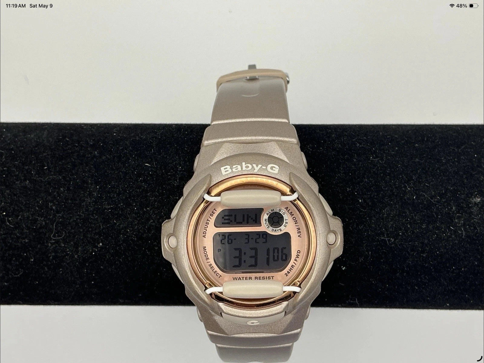 CASIO BG169G-4 (3252) Baby-G Brown/Rose Gold Women's Watch NEW BATTERY!