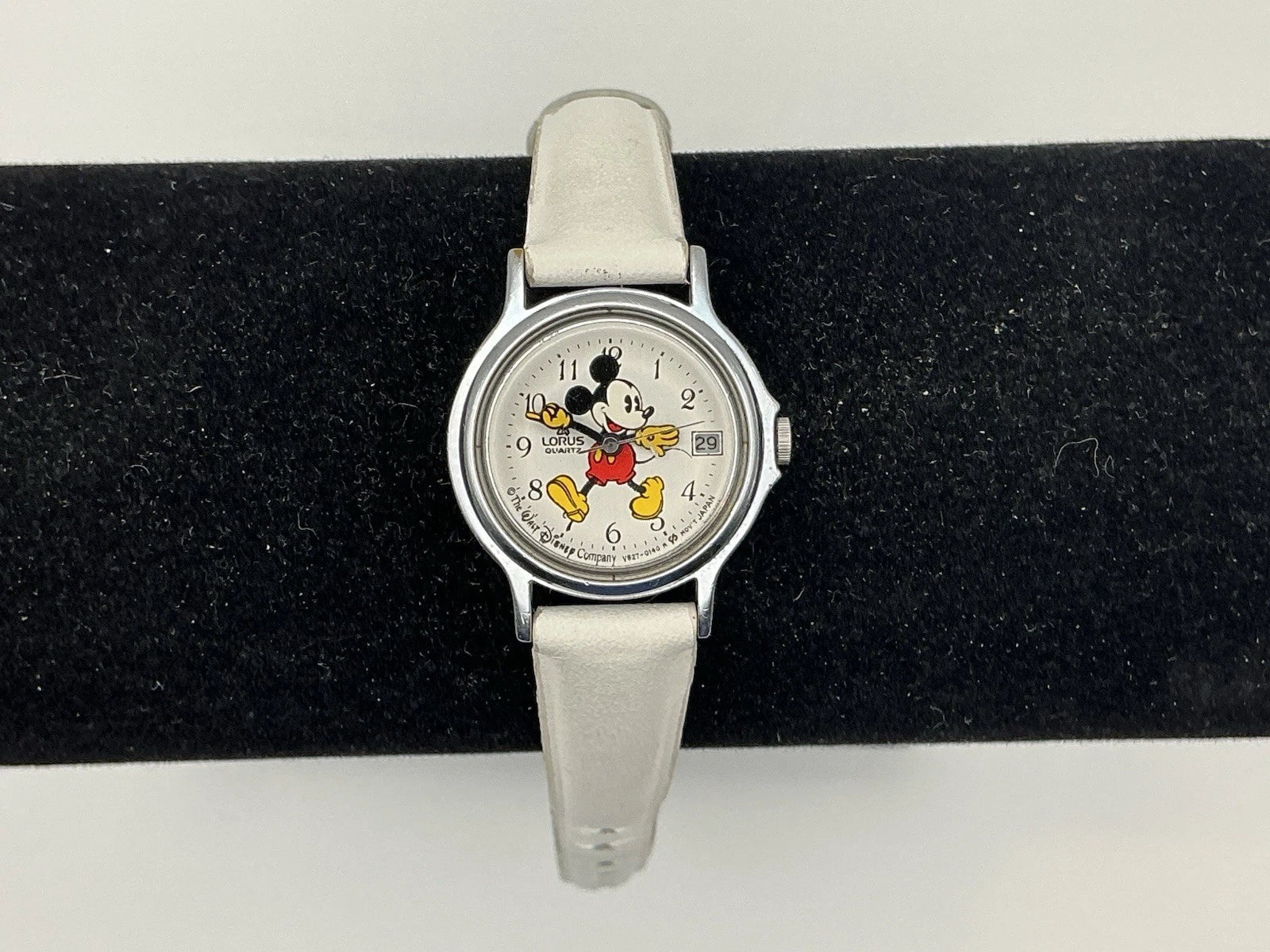 Vintage Lorus Disney Mickey Mouse Watch Walking Stroll Date Rare New Battery