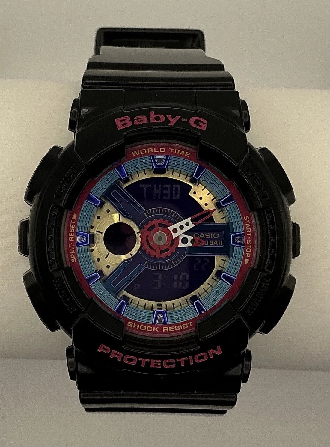 Casio Baby-G BA-112 Module 5338 Analog-Digital Watch – Black Multi-Color