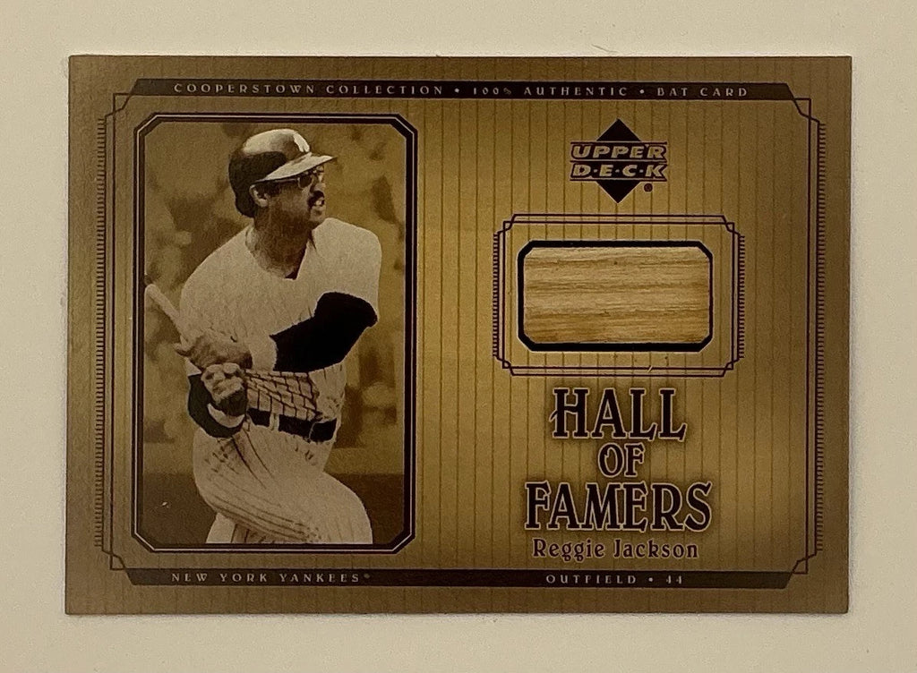 Share Reggie Jackson 2001 Upper Deck Hall of Famers Game Used Bat Relic #B-RJ